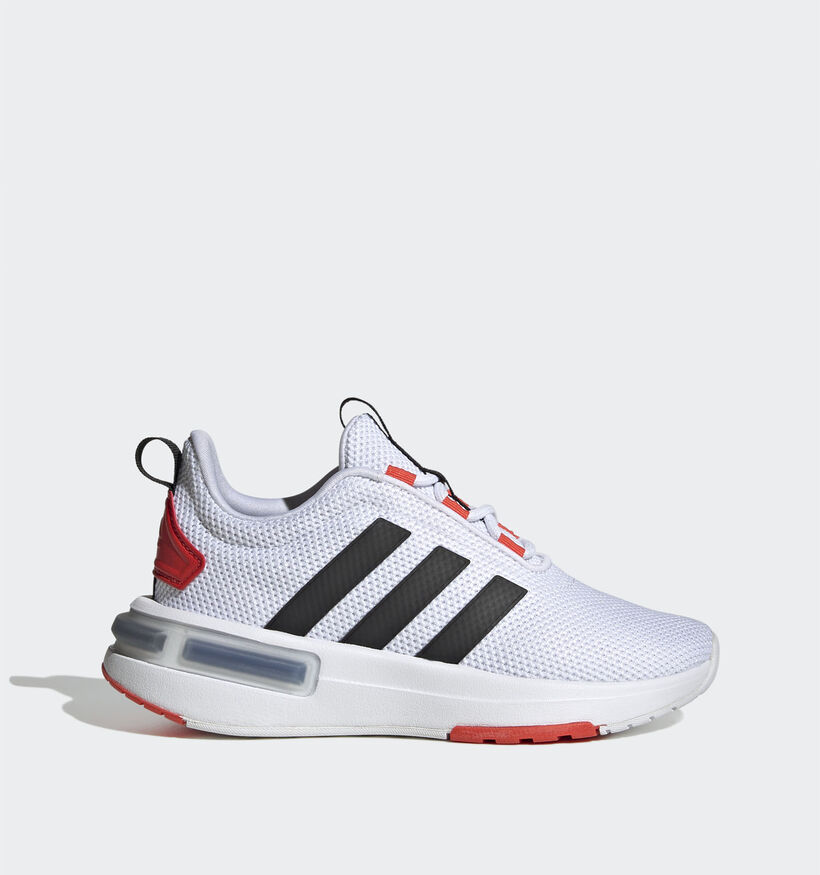 adidas Racer TR23 K Baskets en Blanc pour filles, gar&ccedil;ons (341659)