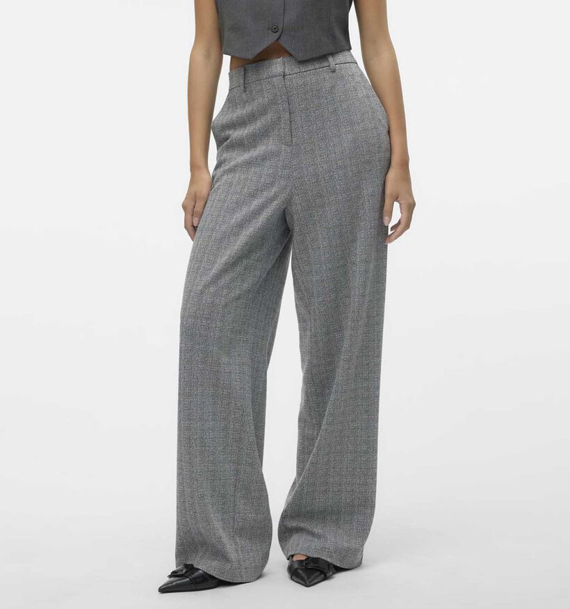 Vero Moda Silva Pantalon large en Gris L34 pour femmes (349083)