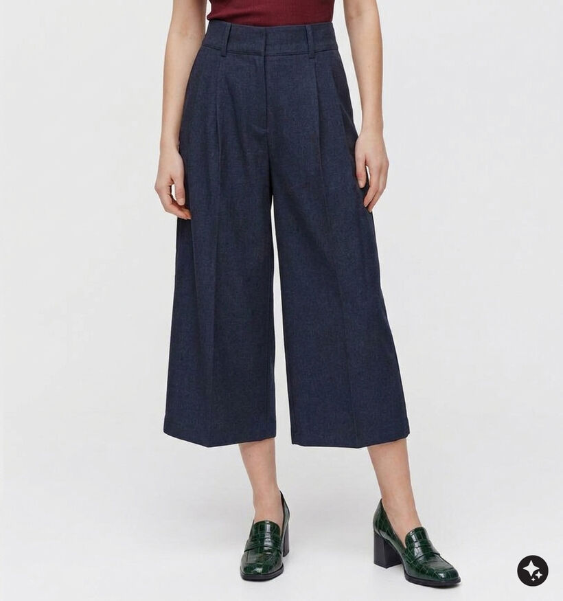 Vila Aggi Donkerblauwe Geklede Broek voor dames (382211)