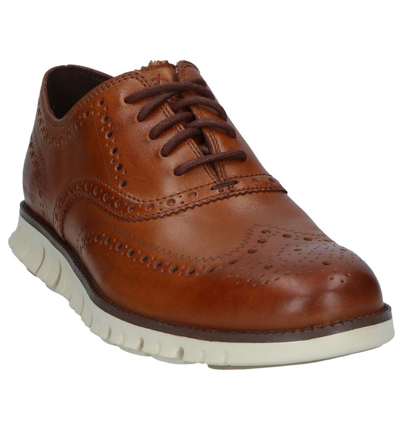 Cognac Veterschoenen Cole Haan Zerogrand in leer (240721)