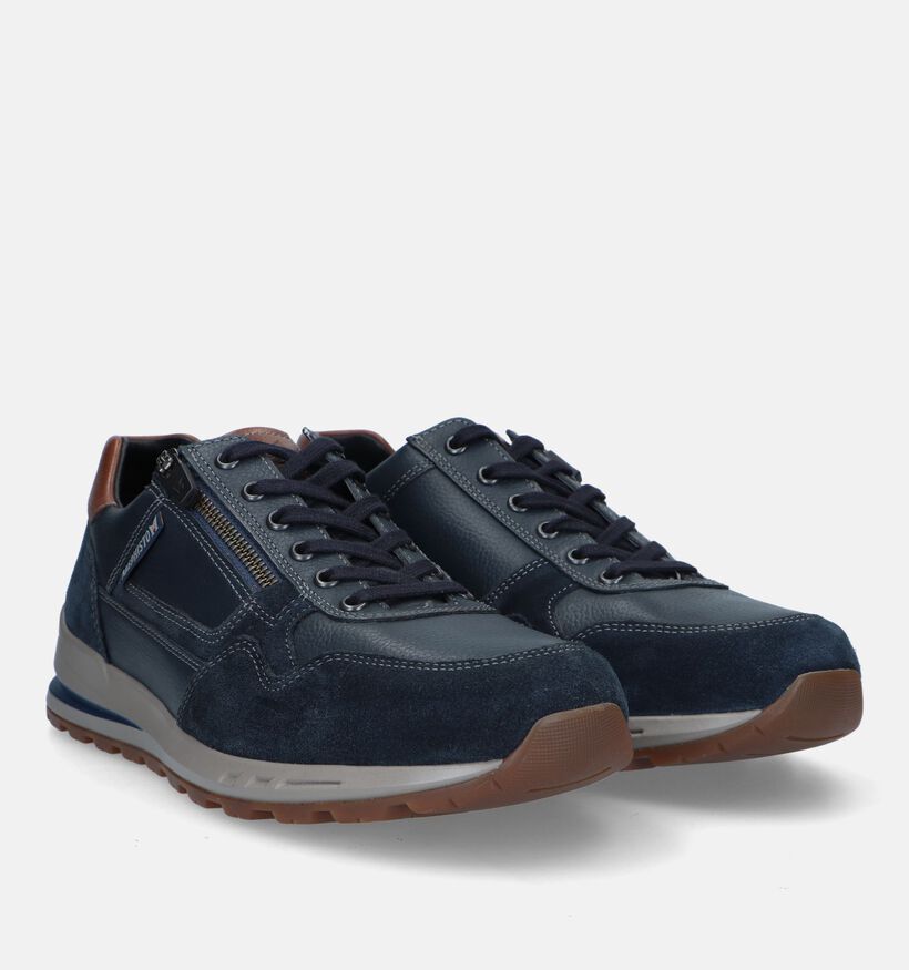 Mephisto Bradley Velsport Blauwe Veterschoenen voor heren (330708) - geschikt voor steunzolen