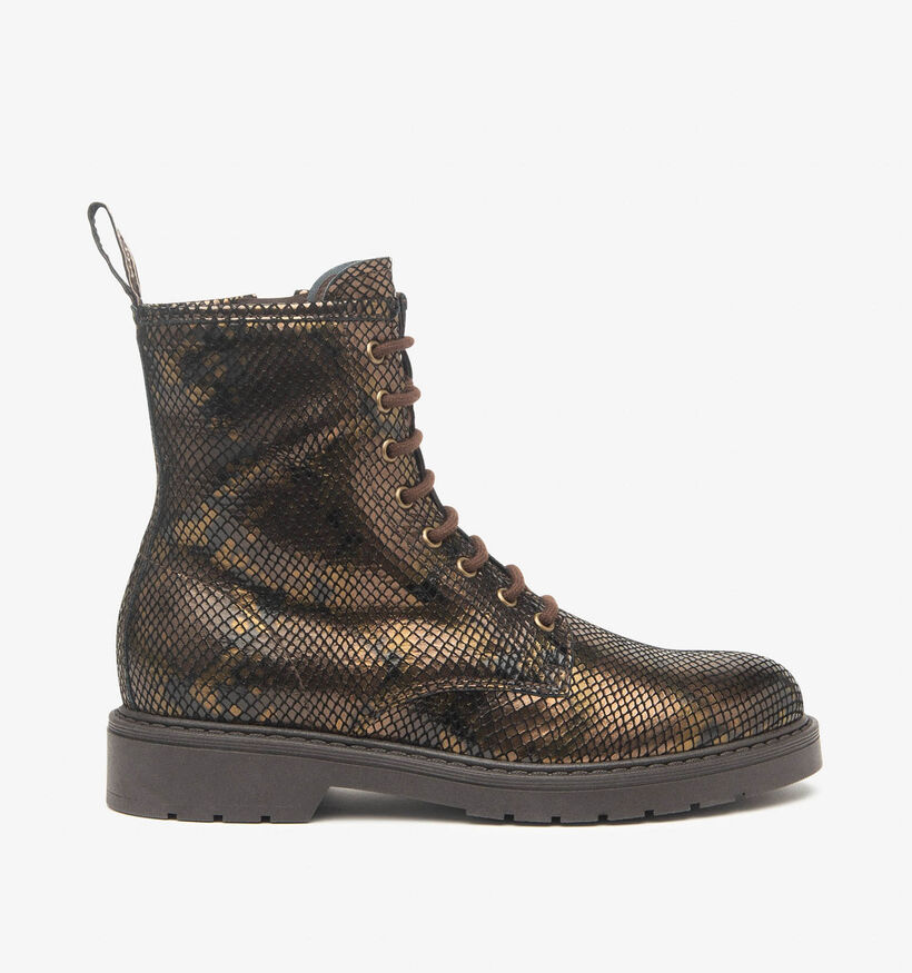 NeroGiardini Bruine Veterboots voor dames (363968) - geschikt voor steunzolen
