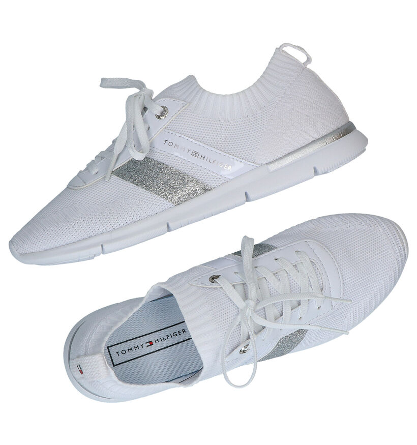 Tommy Hilfiger Witte Sneakers in stof (276244)
