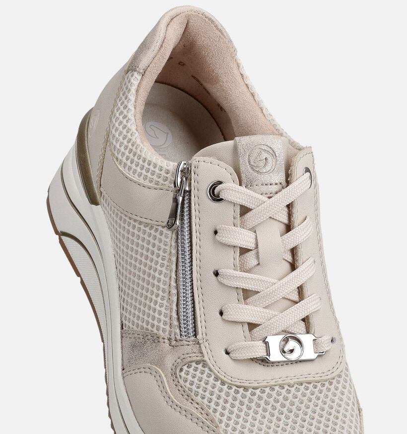 Remonte Ecru Sleehak Sneakers voor dames (367744) - geschikt voor steunzolen