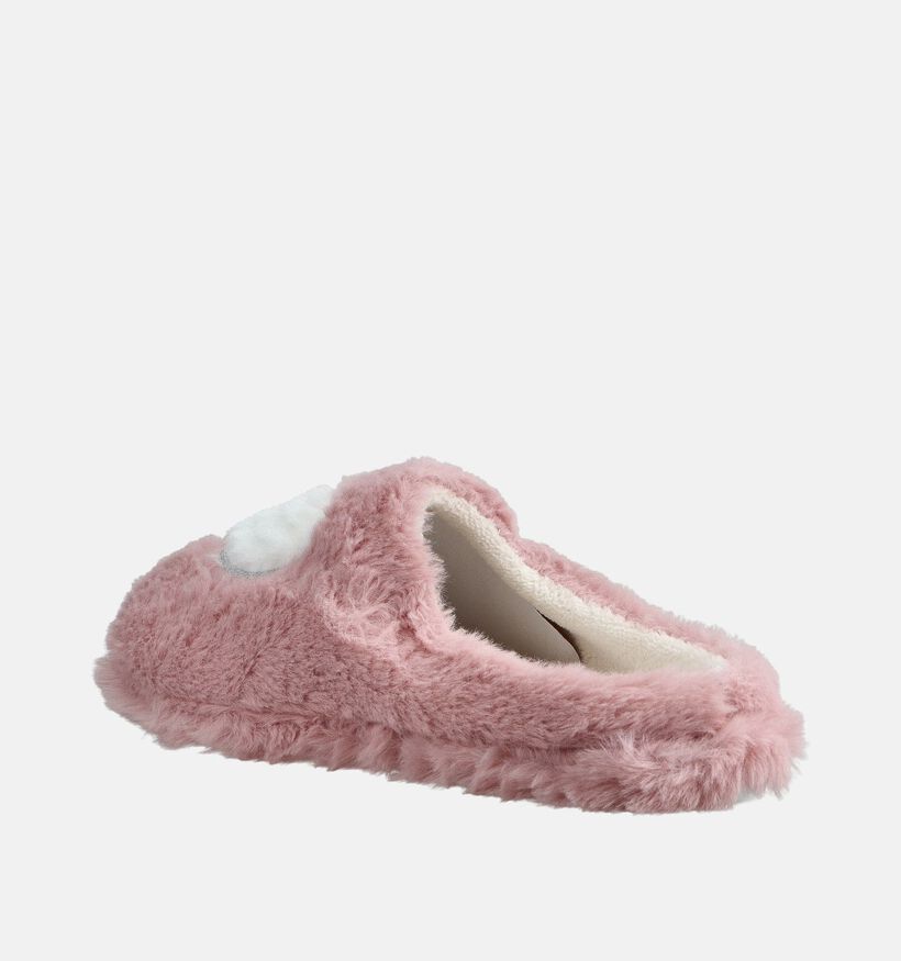 Torfs Home Hearts Pantoufles en Écru Torfs Home Hearts Pantoufles en Rose pour femmes (365848)