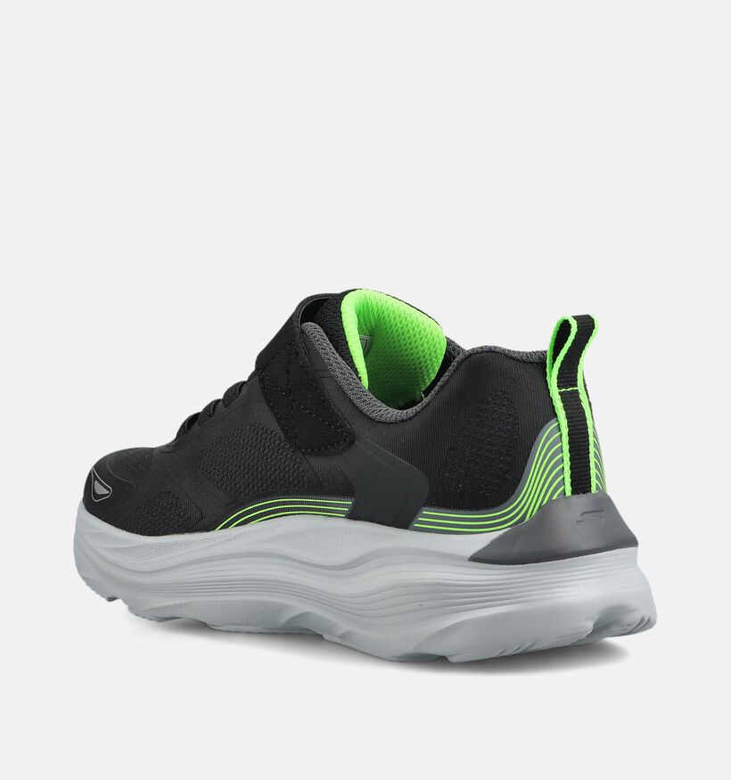 Skechers Max Run Zwarte/Fluo Sneakers voor jongens (376847) - geschikt voor steunzolen