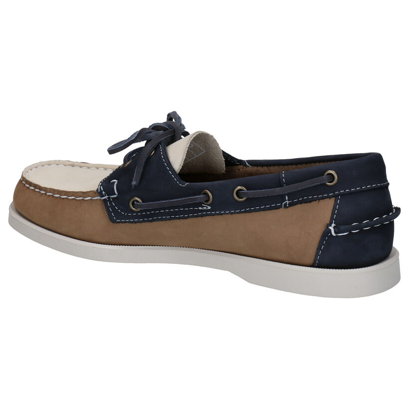 Sebago DOCKSIDE Chaussures Bateau en Bleu en nubuck (287479)