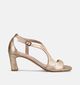 Zinda Sandales &agrave; talons en Or pour femmes (373659)