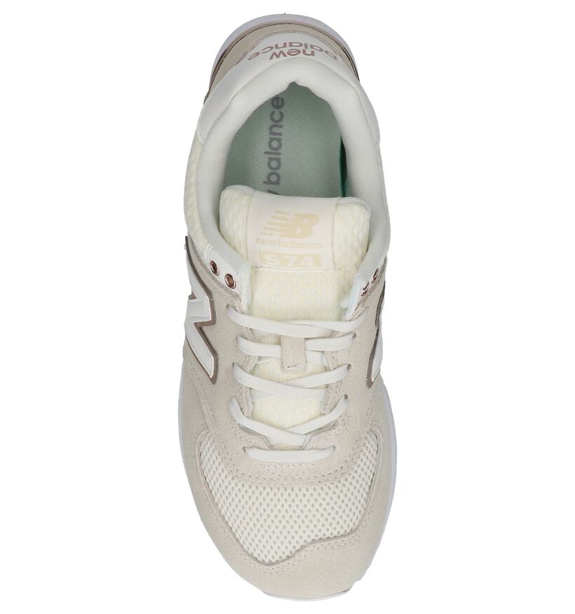 New Balance WL 574 Baskets en Vert pour femmes (349411) - pour semelles orthopédiques
