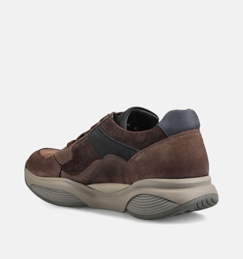 Xsensible SWX14 Donkerbruine Schoenen met Veter en Rits voor heren (379246) - geschikt voor steunzolen