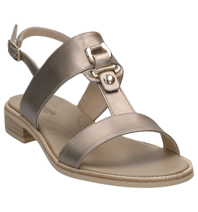 NeroGiadini Gouden Sandalen in leer (290214)