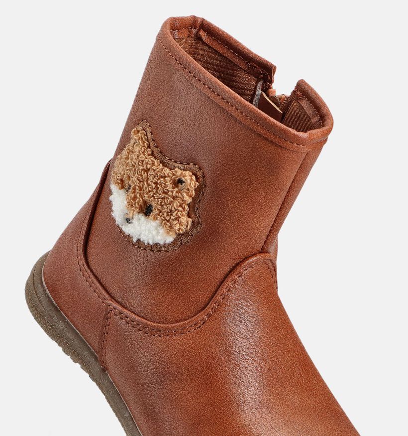 Milo & Mila Fox Bottes en Cognac pour filles (378912)