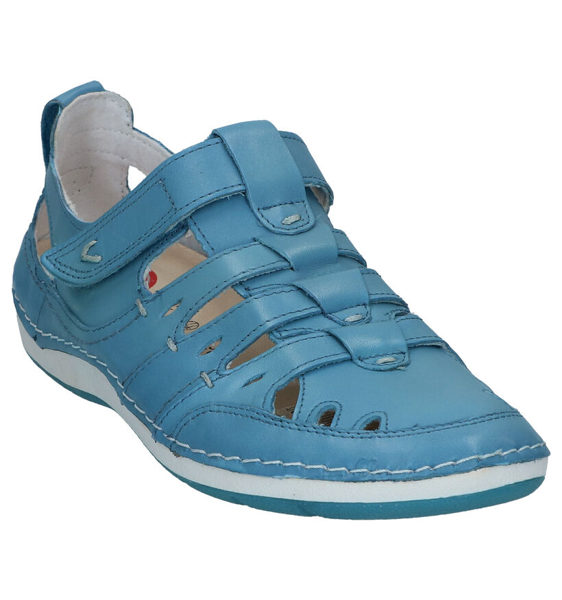 Jana Chaussures confort en Bleu clair en cuir (286455)
