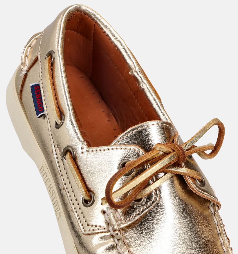 Sebago Portland Metallic Gouden Bootschoenen voor dames (370229)