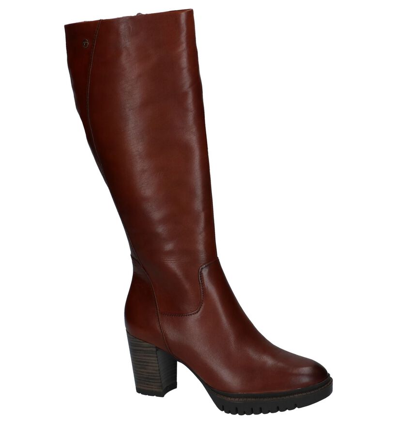 Tamaris Bottes hautes en Cognac en cuir (226792)