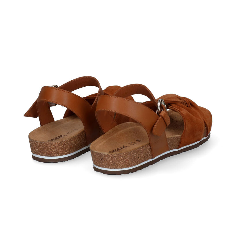 Geox Spensierata Sandales en Cognac pour femmes (303530)