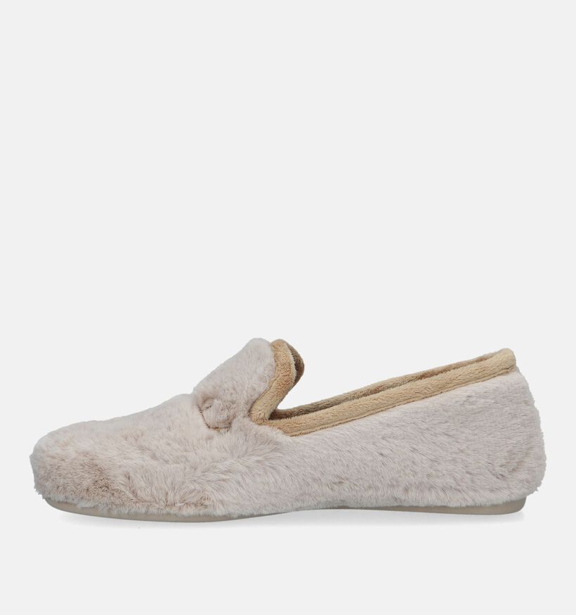 Scapa Beige Fluffy Pantoffels voor dames (333440)