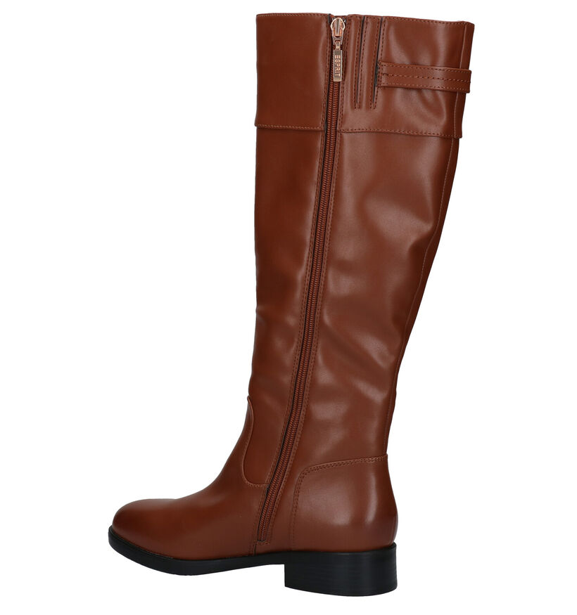 Esprit Jennifer Bottes Longue en Cognac en simili cuir (279818)