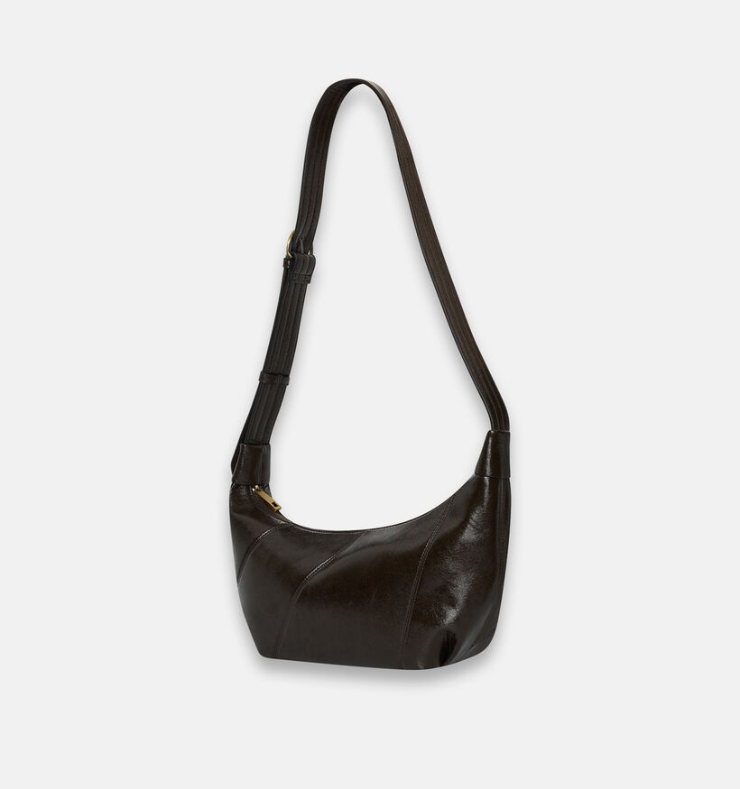 Bulaggi Crinkle Donkerbruine Crossbodytas voor dames (379619)