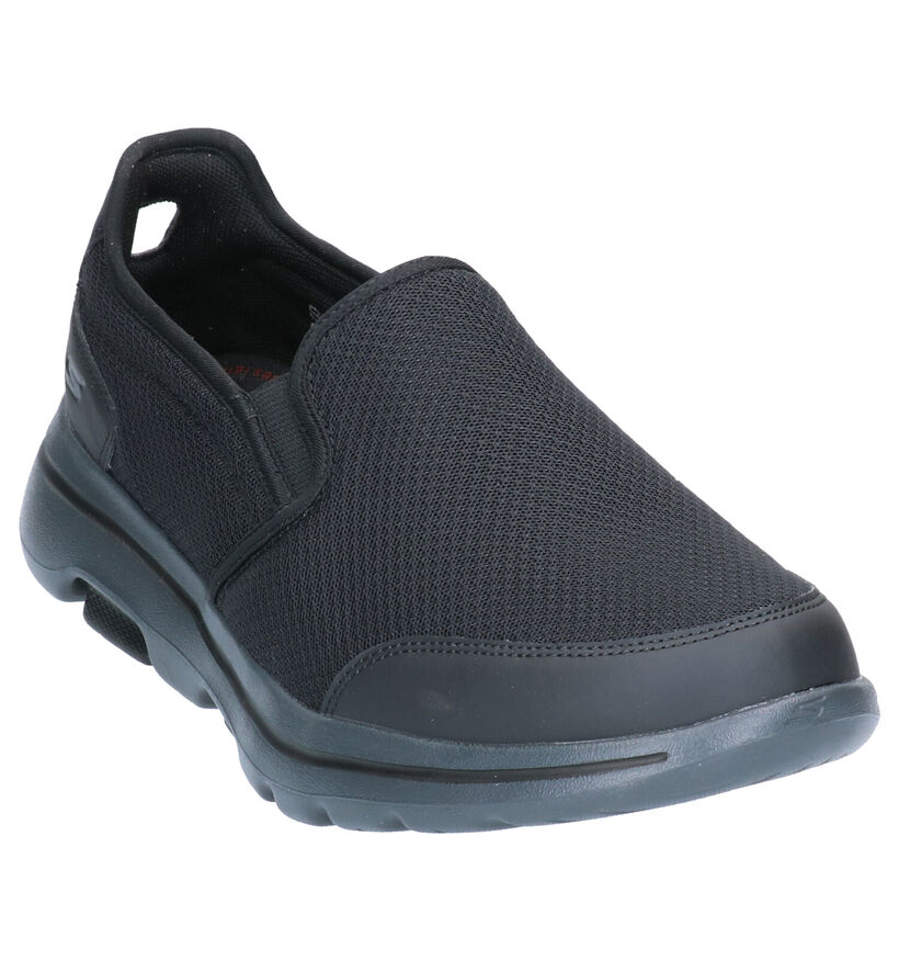 Skechers Go Walk 5 Baskets slip-on en Noir en textile (272829)