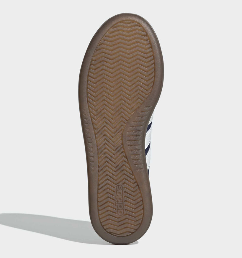adidas Barreda Decode Lux Baskets basses en Bleu fonc&eacute; pour hommes (375323) - pour semelles orthop&eacute;diques