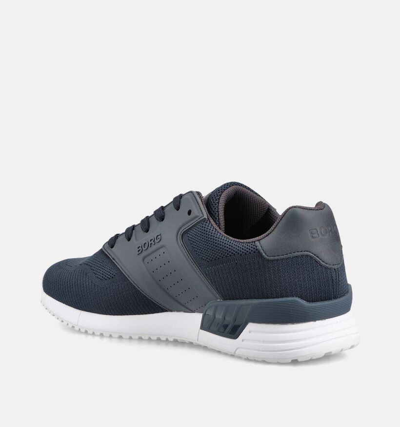 Bj&ouml;rn Borg Drop Knit R140 Baskets en Bleu fonc&eacute; pour hommes (369031) - pour semelles orthop&eacute;diques