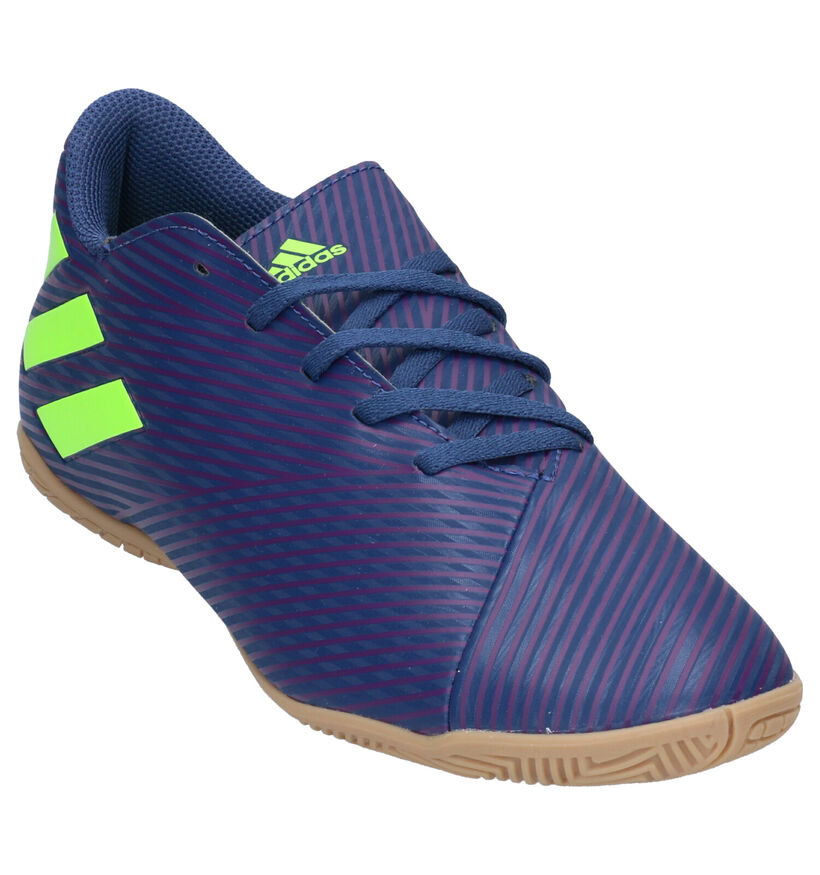 adidas Nemiziz Messi Chaussures de Foot en Bleu en simili cuir (265405)