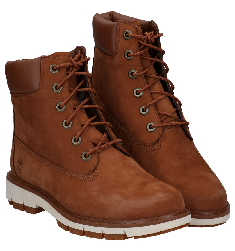 Timberland Lucia Way 6IN Bottines en Cognac en nubuck (277659)