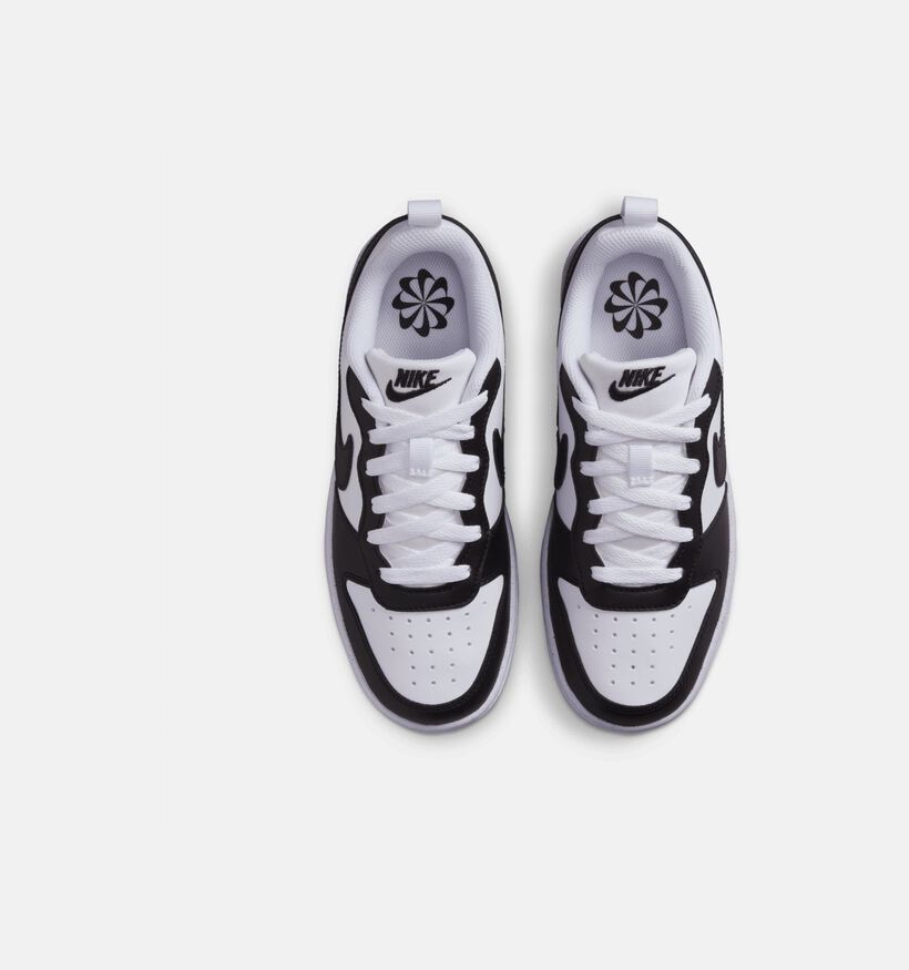 Nike Court Borough Low Baskets basses en Noir pour garçons (357231) - pour semelles orthopédiques