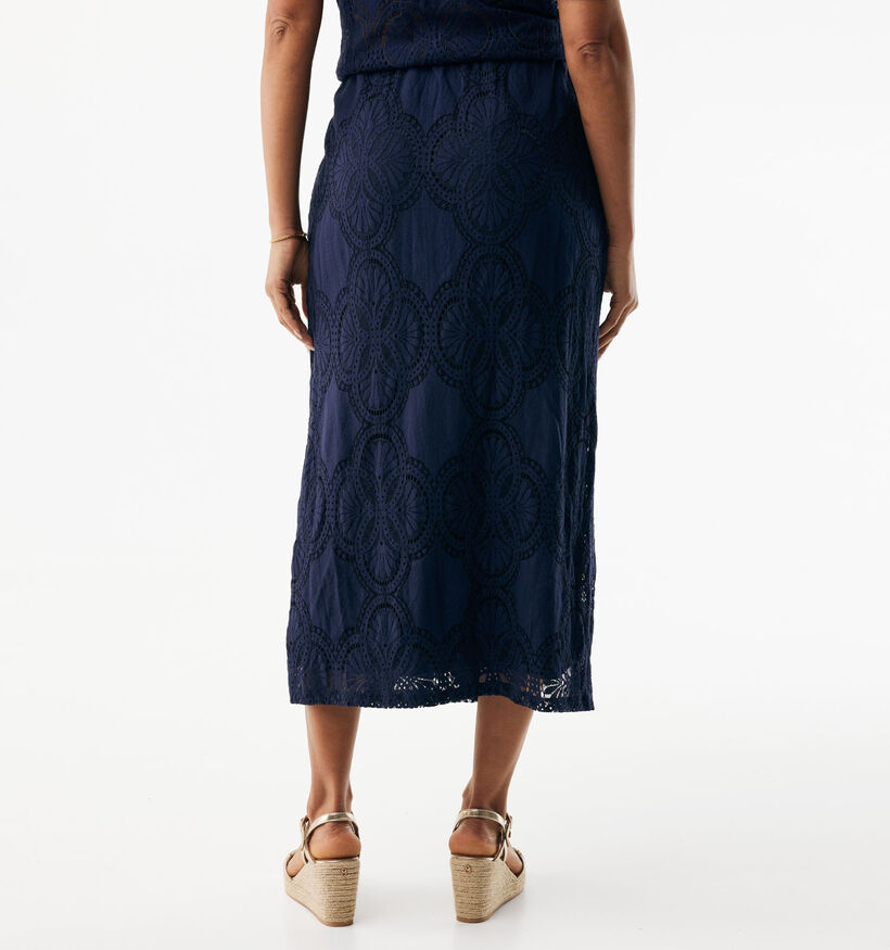 Mexx Lace Pencil Donkerblauwe Kokerrok voor dames (368544)