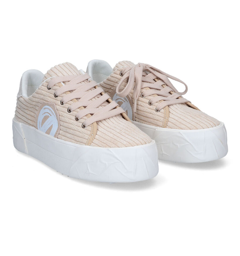 No Name Kraft Baskets en Beige pour femmes (316094) - pour semelles orthop&eacute;diques