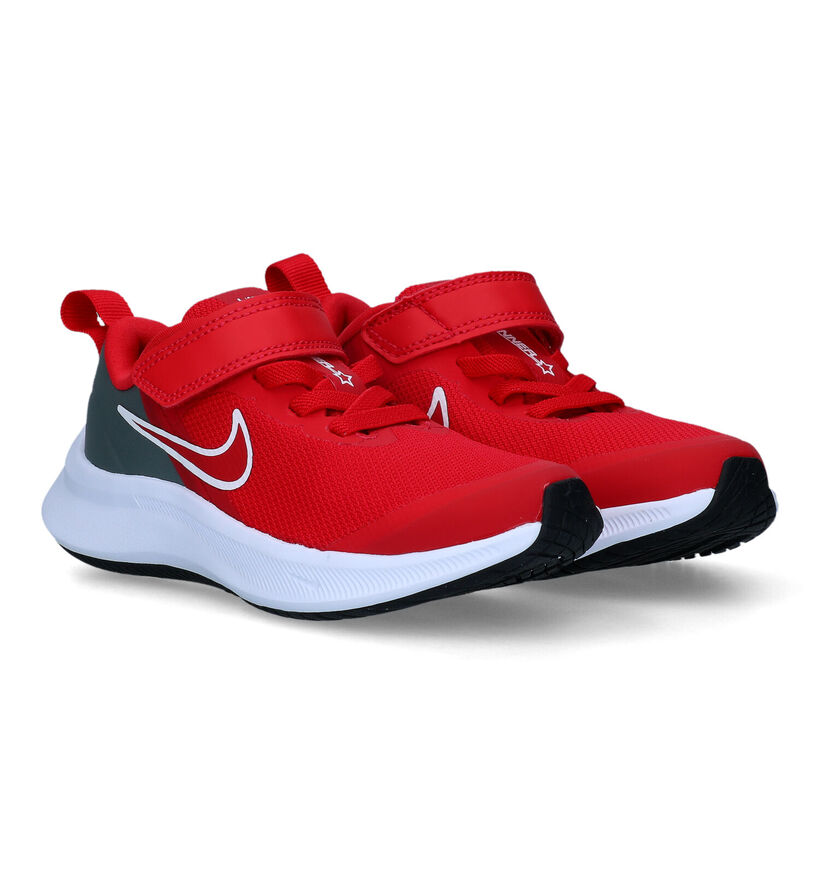 Nike Star Runner 3 PS Baskets en Rouge pour filles, garçons (325368)