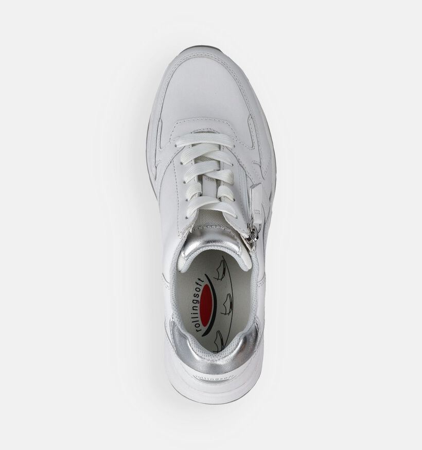 Gabor Rollingsoft Witte Veterschoenen voor dames (369446) - geschikt voor steunzolen