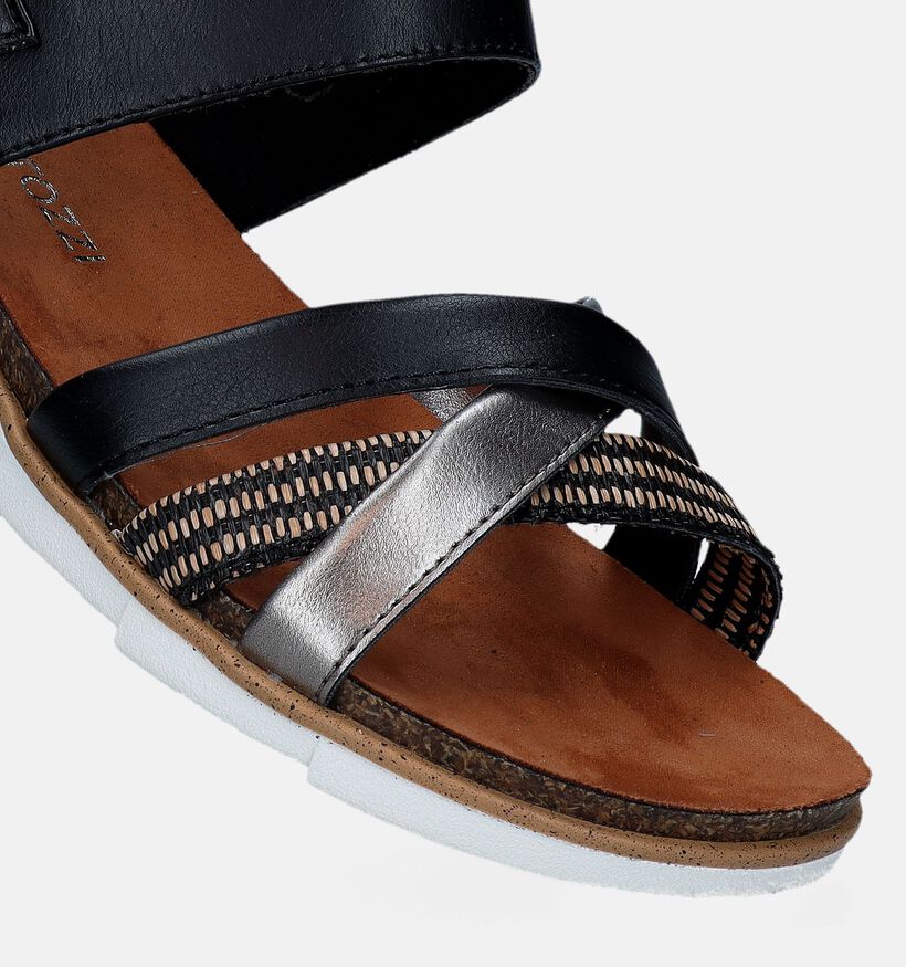 Marco Tozzi Zwarte Sandalen Met Sleehak voor dames (338353)