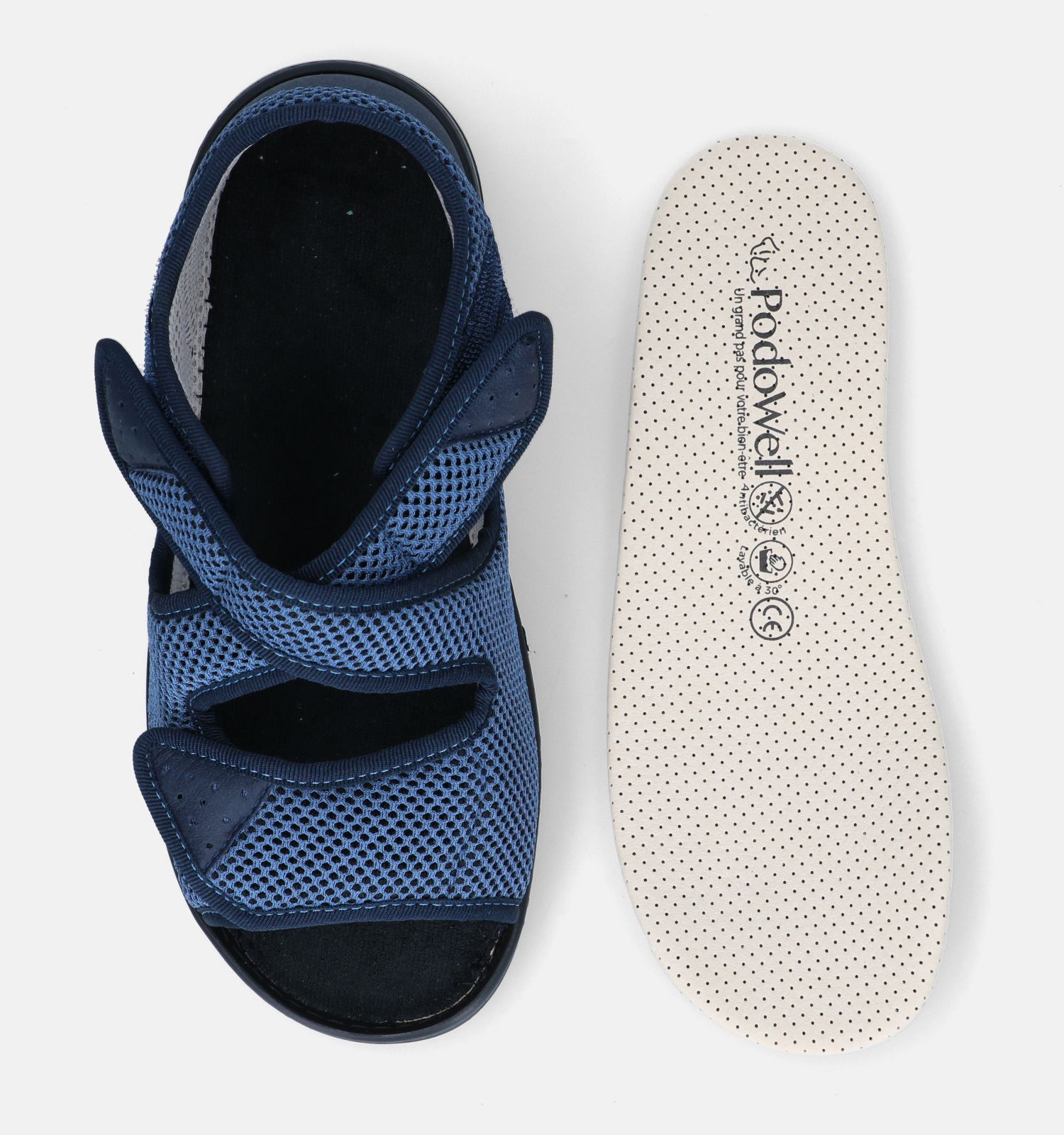 Podowell Athena Blauwe Orthopedische Sandalen Dames Sandalen Lage schoenen Online op TORFS.BE