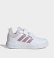 adidas Tensaur Sport 3.0 Baskets basses en Blanc/Rose pour filles (375403)