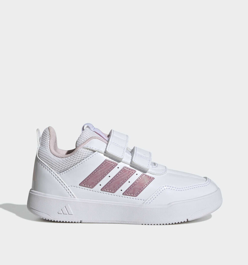 adidas Tensaur Sport 3.0 Baskets basses en Blanc/Rose pour filles (375403)