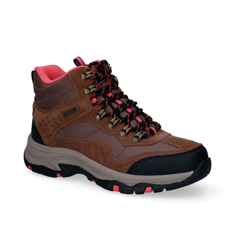 Skechers Trego Base Bruine Wandelschoenen in daim (293953)