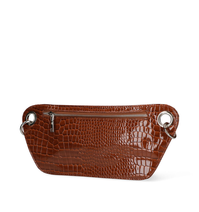 Hvisk Brillay Croco Vegan Blauwe Crossbody Tas in kunstleer (301350)