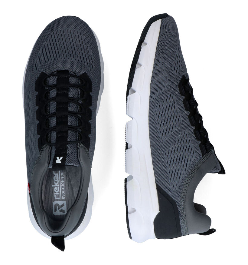 Rieker R-Evolution Chaussures sans lacets en Bleu gris pour hommes (326924) - pour semelles orthopédiques