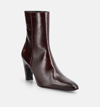 Zinda Bottines Marron/Bordeaux