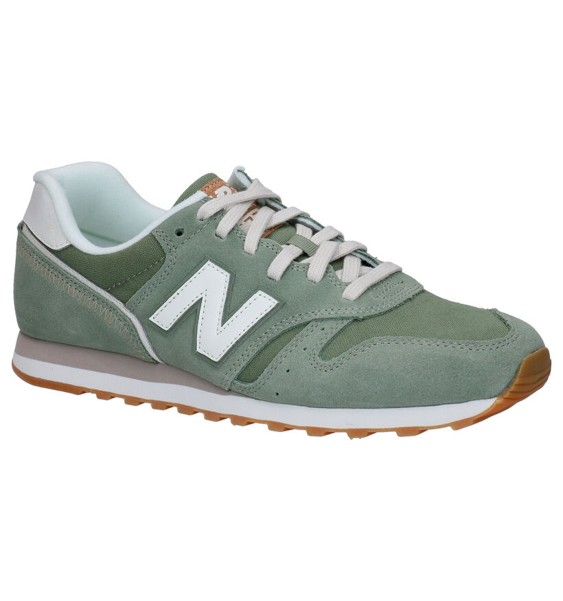 New Balance ML 373 Blauwe Sneakers in daim (293564)