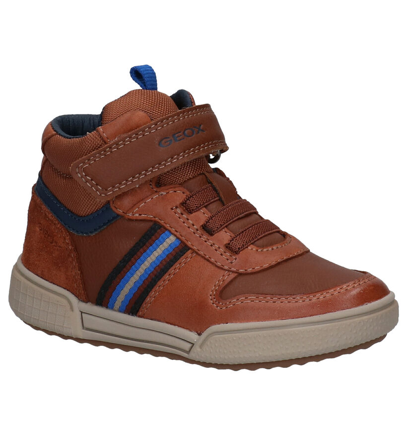 Geox Poseido Blauwe Hoge Schoenen in leer (278310)