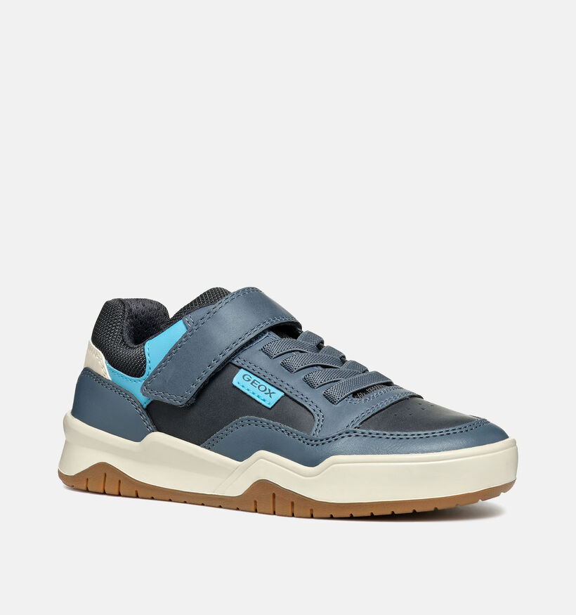 Geox Perth Blauwe Velcroschoenen voor jongens (344557) - geschikt voor steunzolen