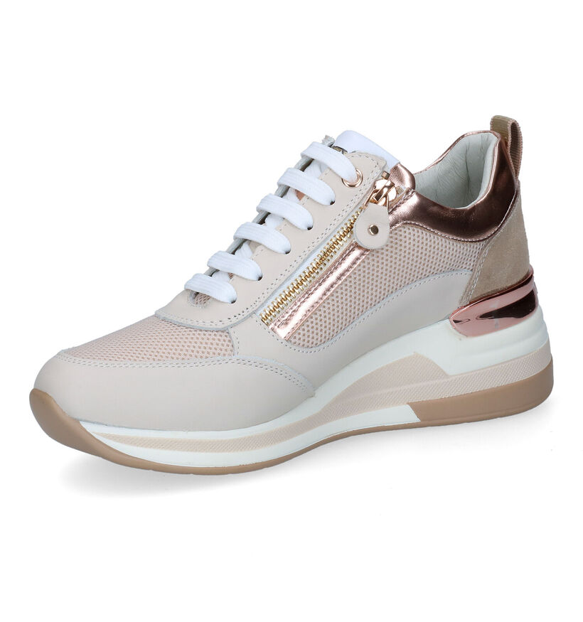 Keys Sky Beige Veterschoenen in kunststof (305101)