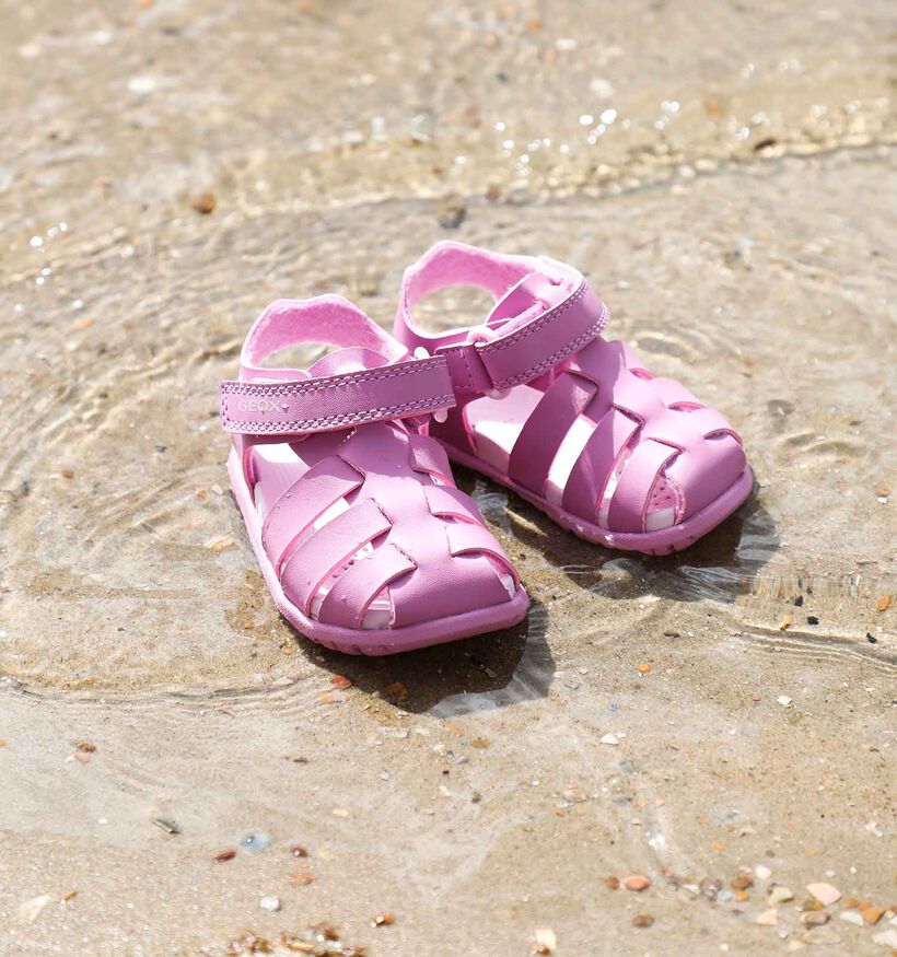 Geox Fusbetto Sandales pour bébé en Rose pour filles (356406)