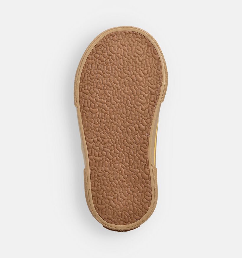 Victoria Tribu Chaussures à scratch en Marron/Jaune pour filles, garçons (363397)