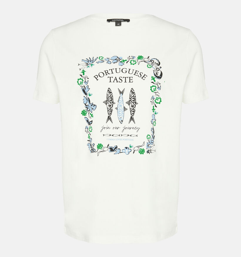 comma Wit T-shirt voor dames (354651)