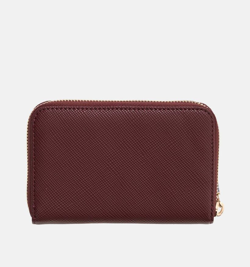 Guess Noelle II Porte-monnaie zipp&eacute; en Bordeaux pour femmes (381233)