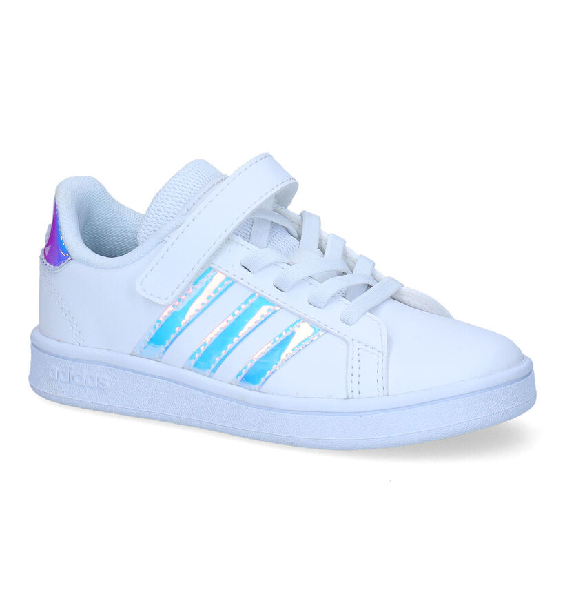 adidas Grand Court C Witte Sneakers voor meisjes (314611) - geschikt voor steunzolen